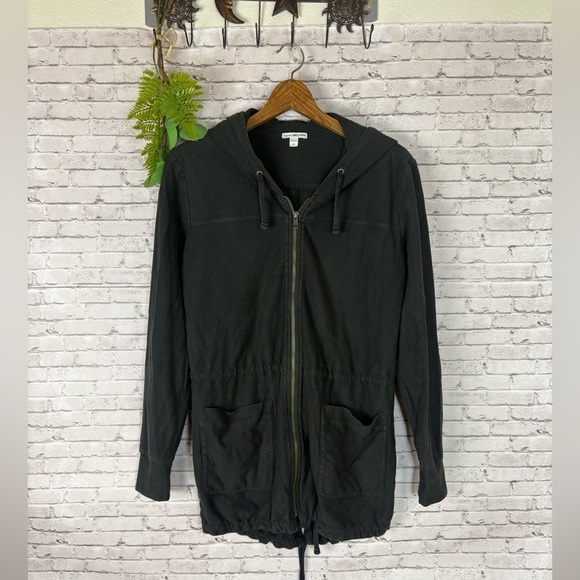 James Perse Faded Black Utility Field Jacket - Picture 1 of 5